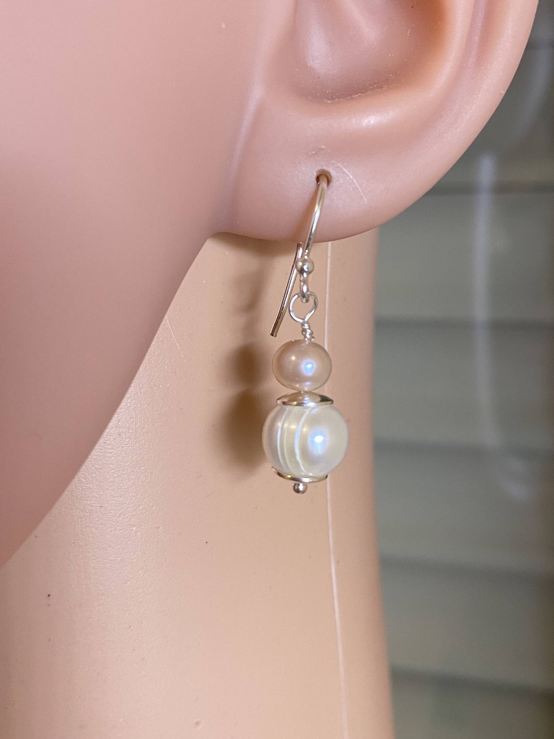 Ohrringe Mit Süßwasserzuchtperlen in Echt Silber Ohrringe Mit Süßwasserzuchtperlen in Echt Silber von RenaPearls