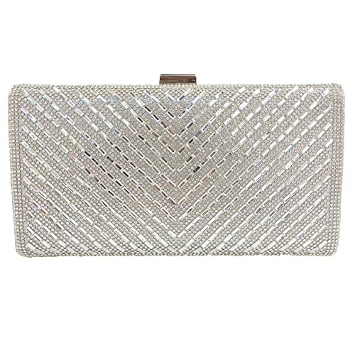 Renabro Damen Retro Radio-förmige Umhängetasche mit Strass, Metall und Vintage-Design – Abend-Clutch Renabro Damen Retro Radio-förmige Umhängetasche mit Strass, Metall und Vintage-Design – Abend-Clutch von Renabro