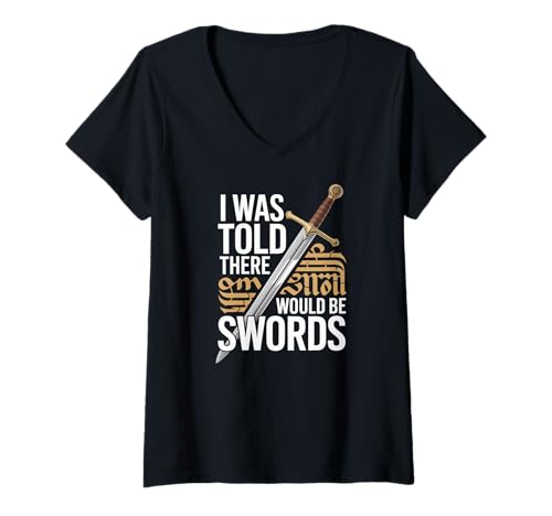 Damen Mir wurde gesagt, DASS es das Swords Renaissance Festival geben würde T-Shirt mit V-Ausschnitt Damen Mir wurde gesagt, DASS es das Swords Renaissance Festival geben würde T-Shirt mit V-Ausschnitt von Renaissance Festival Enthusiasts Sword Humor