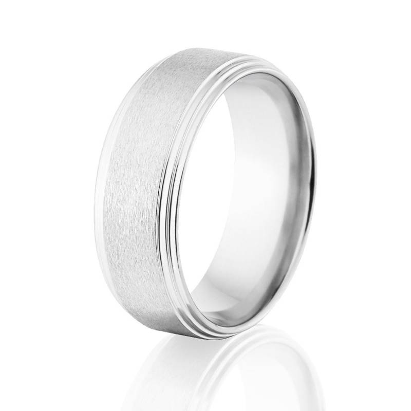 Cobalt Chrome Herren Trauring, 8 Mm Comfort Fit Ring, Hergestellt in Den Usa von RenaissanceJewelry