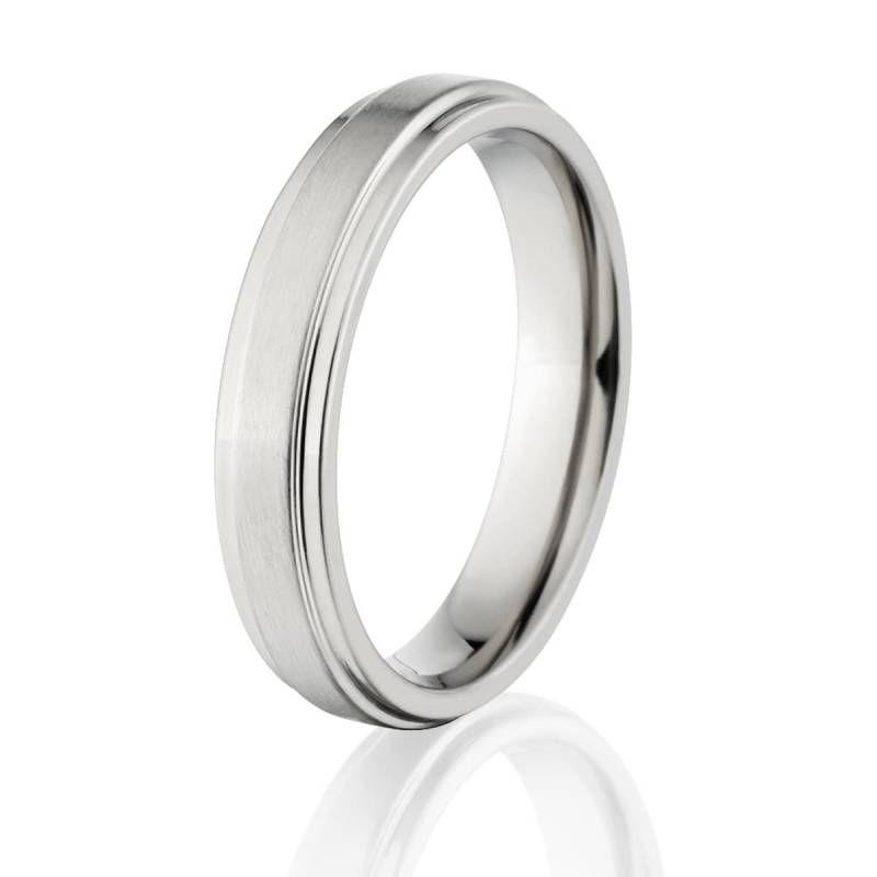 Neuer Titan 4 Mm Breiter Titanring - 4Rc-Bk von RenaissanceJewelry