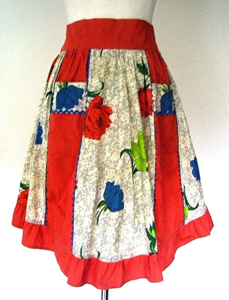 Schürze Küche Schürze Koch Rock Cover Vintage Voller Breite Taille Blumen Schürze Küche Schürze Koch Rock Cover Vintage Voller Breite Taille Blumen von RenaissanceProfessor