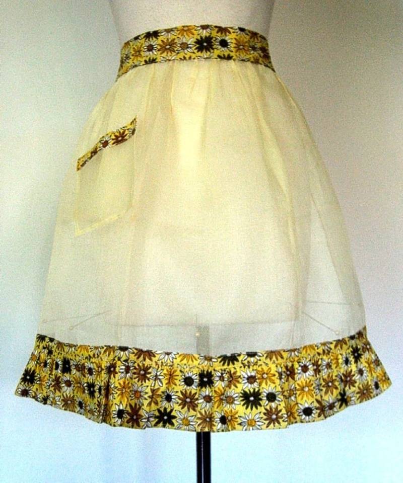 Vintage Schürze Mod Flower Power Print, Tellerrock Vintage Schürze Mod Flower Power Print, Tellerrock von RenaissanceProfessor