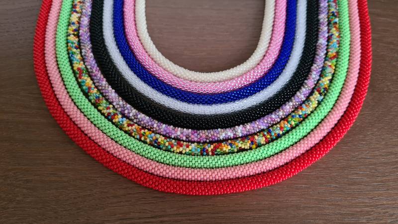 Elegante Häkeln Seil Perlen Halskette, 24 Zoll Elegante Häkeln Seil Perlen Halskette, 24 Zoll von RenataAccessories