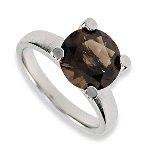 Renato Fellini Damen-Solitär Ring Sterling-Silber 925 Rauchquarz S129 (63 (20.1)) von Renato Fellini