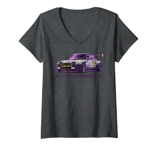 Damen Renault Electric R5 3E Turbo Konzeptauto T-Shirt mit V-Ausschnitt von Renault