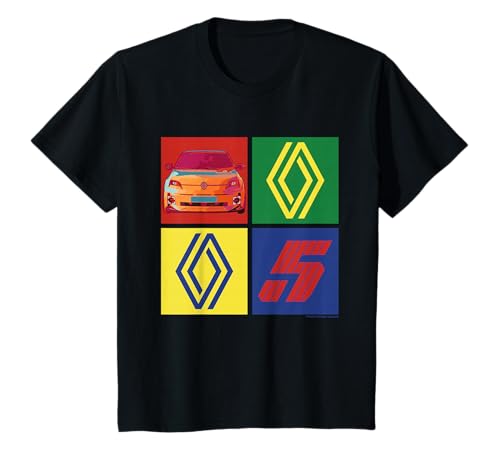 Renault 5 Elektroauto Diamond Logo Retro Pop Art Kinder T-Shirt Renault 5 Elektroauto Diamond Logo Retro Pop Art Kinder T-Shirt von Renault