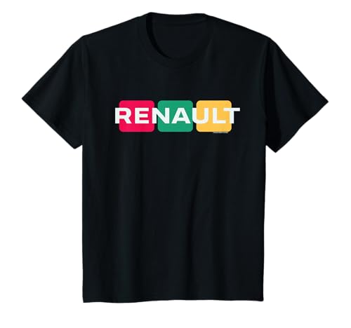Renault Auto Farbblock Text Logo Kinder T-Shirt Renault Auto Farbblock Text Logo Kinder T-Shirt von Renault
