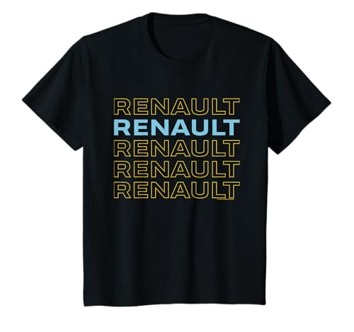 Renault Classic Stacked Text Logo Auto Kinder T-Shirt Renault Classic Stacked Text Logo Auto Kinder T-Shirt von Renault