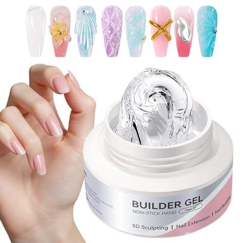 3D Nagelgel,60ml Fester Nagelformungsgel | 3D Nicht Klebender Maniküre Builder Für Modellierkunst,Handmodellierung Verlängerung Skulptur Erstellung Gel von Renchey