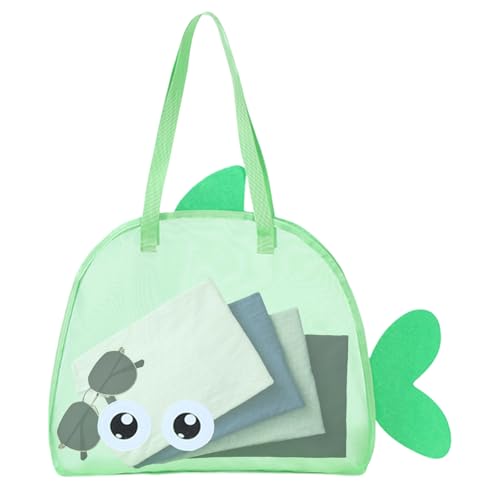 Renchey Mesh Strandtasche,Strandtasche Für Und Sand | Damen Leichte Multifunktionale Tragetasche Für Urlaub Familie Sommer Freizeit Schule Reise von Renchey