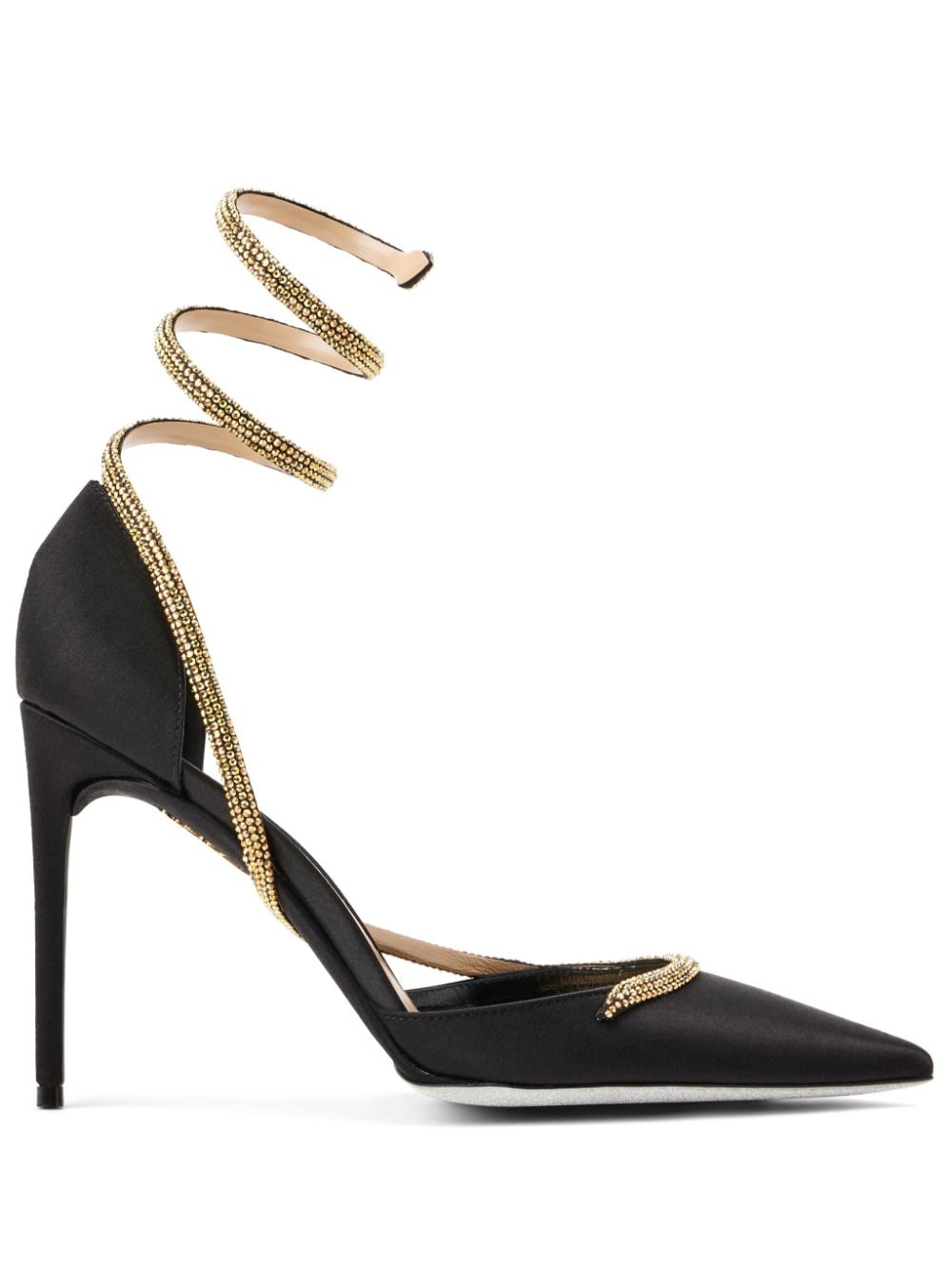 René Caovilla Cleo Pumps 105mm - Schwarz von René Caovilla