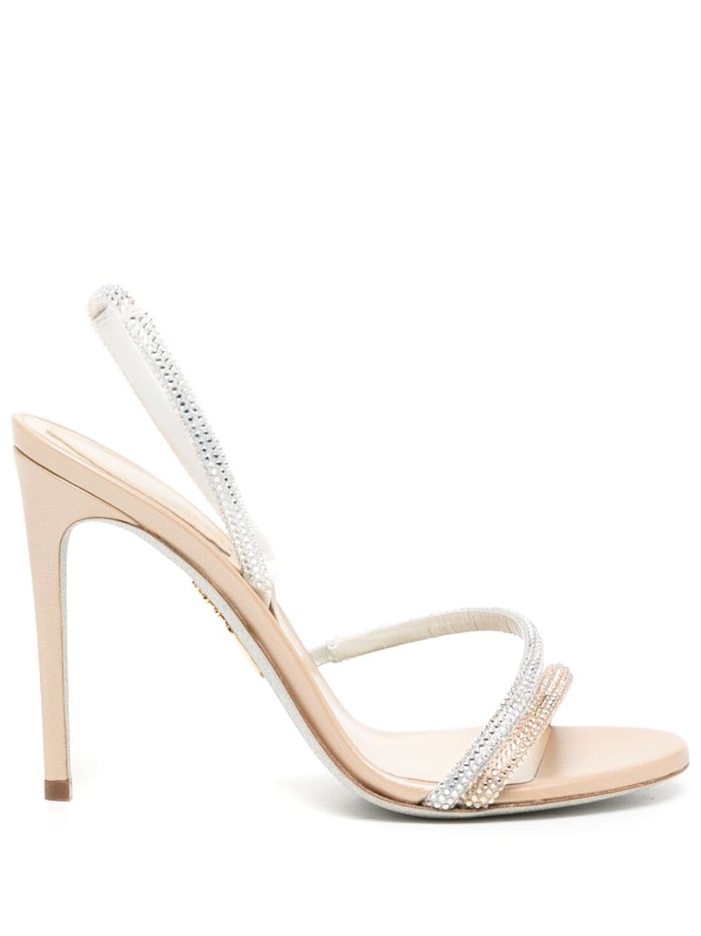 René Caovilla Klassische Sandalen 100mm - Nude von René Caovilla