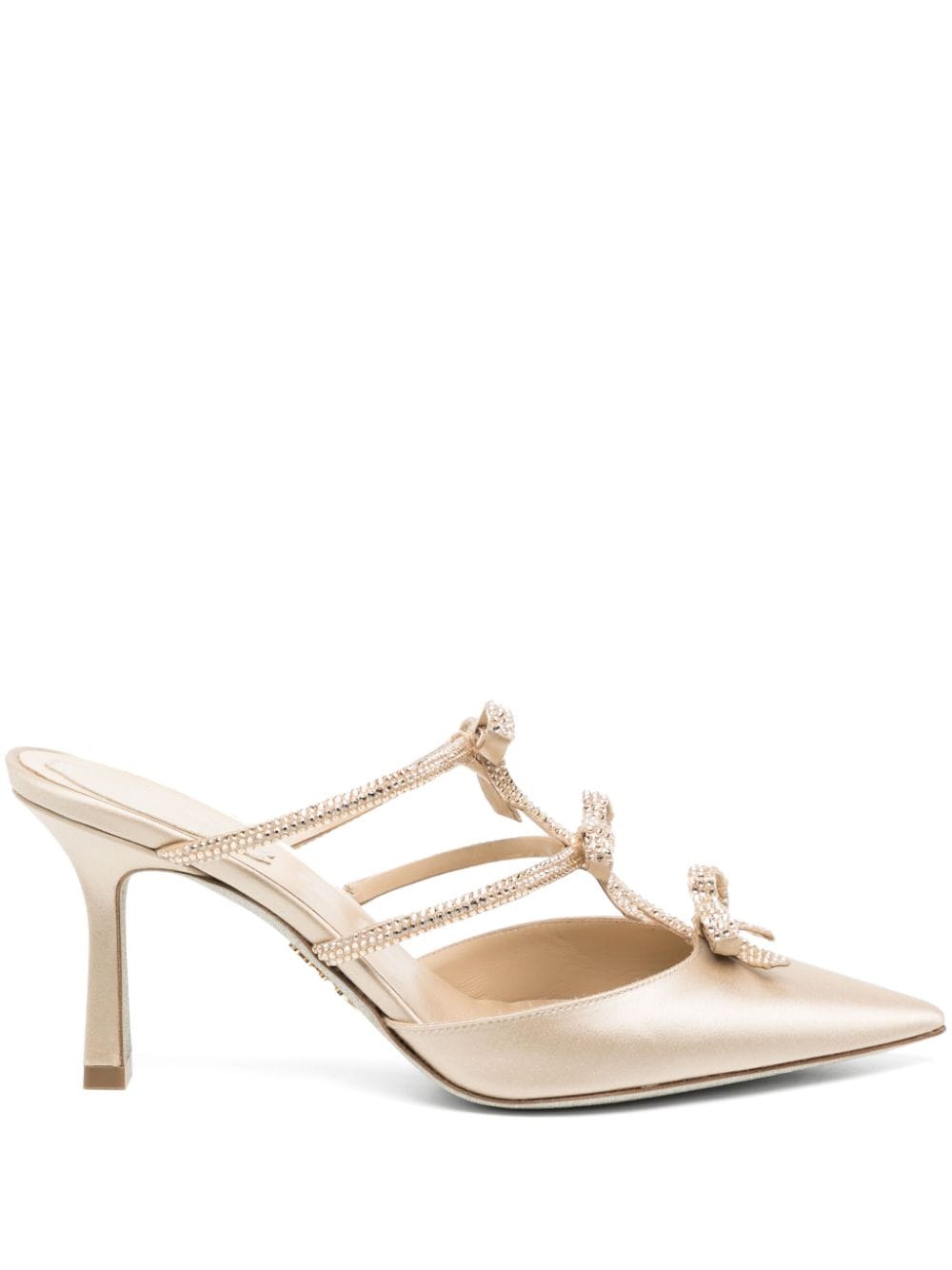 René Caovilla Pumps mit Schleifen - Gold von René Caovilla