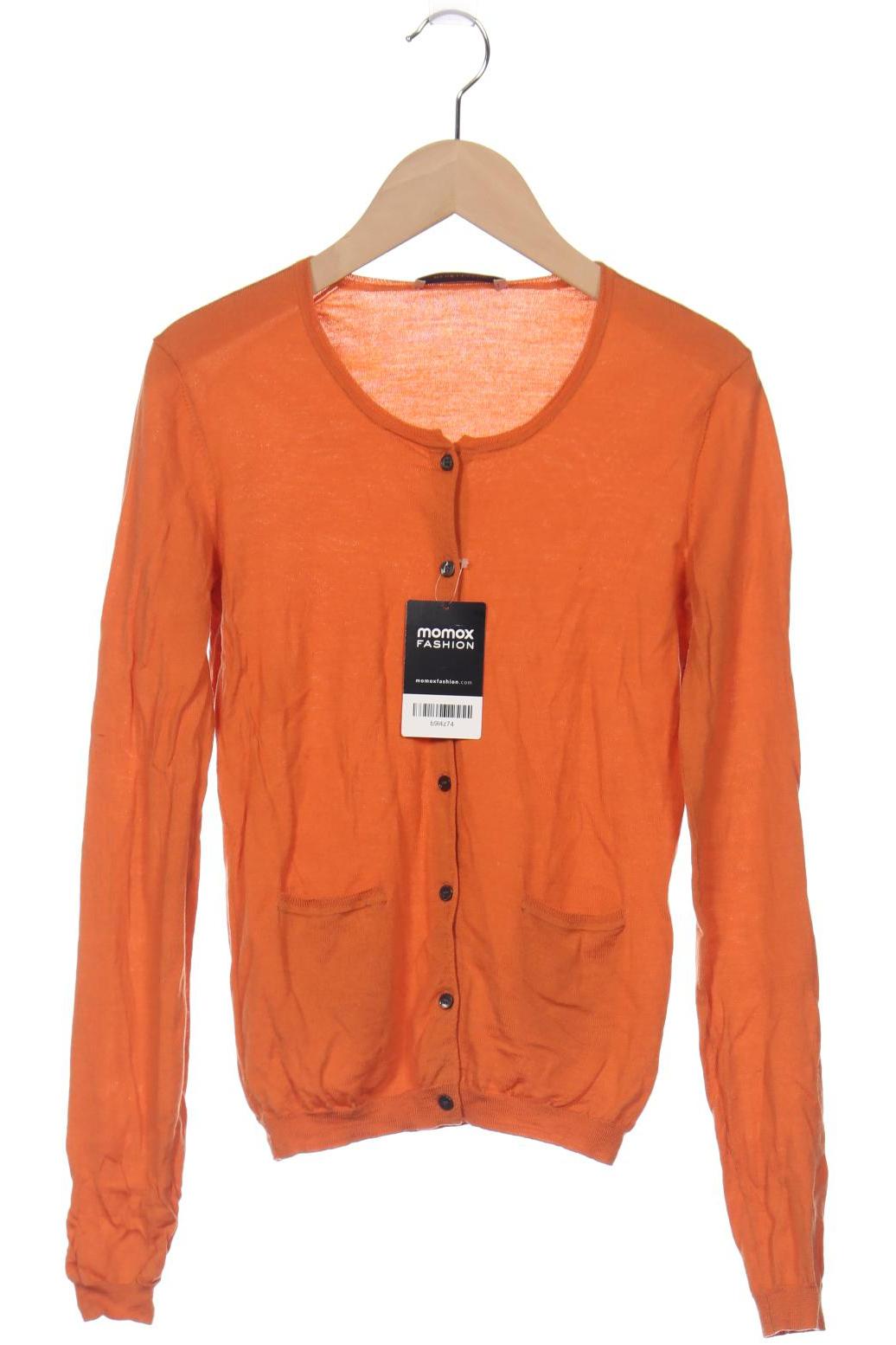 Rene Lezard Damen Strickjacke, orange, Gr. 34 von RENE LEZARD