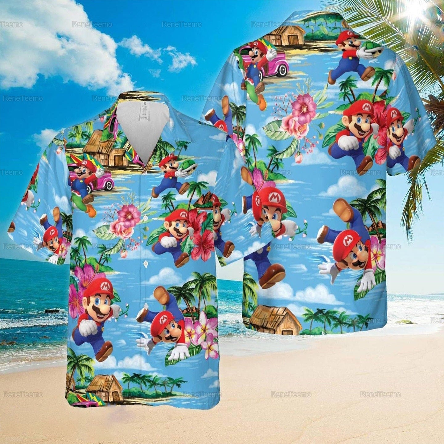 Super Mario Hawaii-Shirt, Shirt, Sommer Shirts, Hawaii Shirt Für Männer, Urlaub von ReneTeemo