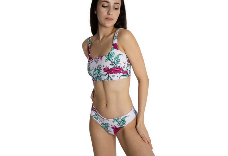 Renelle Bustier-Bikini Renelle Luxus Damen Classic Bikini Set - formstabil & chlorresistent Premiumqualität, perfekte Passform, UV-Schutz & handgemalte Prints von Renelle