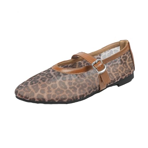 Renessmi Komfort Flach Schuhe Mesh Atmungsaktiv Runde Zehen Damensandalen Mode Sommer Mary Jane Strand Fishnet Footwear Leopard-Mesh Gr 40.5 EU-42 Cn Renessmi Komfort Flach Schuhe Mesh Atmungsaktiv Runde Zehen Damensandalen Mode Sommer Mary Jane Strand Fishnet Footwear Leopard-Mesh Gr 40.5 EU-42 Cn von Renessmi