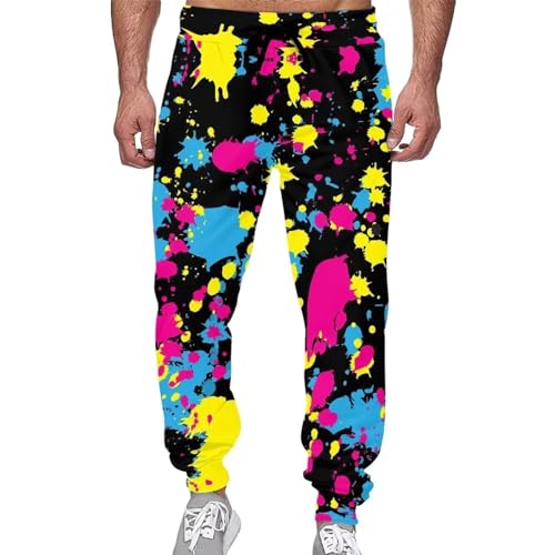 Renewold Herren Sweatpants Damen Sweatpants Jogginghose Sporthose mit elastischer Taille und verstellbarem Kordelzug, bunt, 27-32 von Renewold