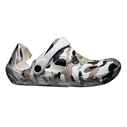 Rengzun Clogs Herren rutschfest Leicht Gartenschuhe Eva Atmungsaktiv Tarnung Strand Hausschuhe Größen 30-45 Rengzun Clogs Herren rutschfest Leicht Gartenschuhe Eva Atmungsaktiv Tarnung Strand Hausschuhe Größen 30-45 von Rengzun