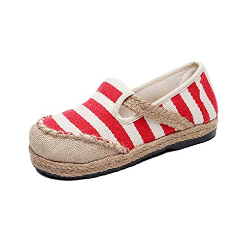 Rengzun Damen Baumwolle Leinen Espadrilles Flache Schuhe Leicht und Atmungsaktiv Slip-on Segeltuchschuhe Freizeitschuhe Flatschuhe Rengzun Damen Baumwolle Leinen Espadrilles Flache Schuhe Leicht und Atmungsaktiv Slip-on Segeltuchschuhe Freizeitschuhe Flatschuhe von Rengzun