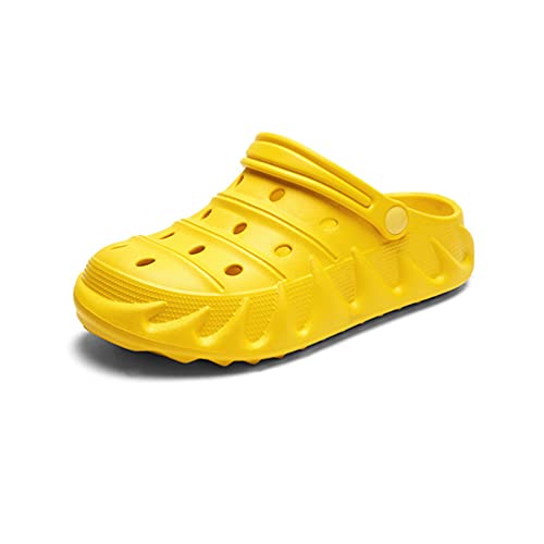 Rengzun Herren Clogs rutschfest Gartenschuhe Sommer Atmungsaktiv Hausschuhe Größen 36-45 von Rengzun
