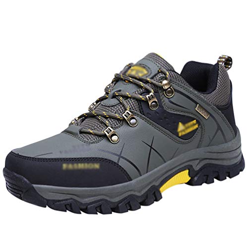 Rengzun Herren Wanderschuhe Trekkingstiefel Abenteuer Outdoor Sport Wanderhalbschuhe wasserdichte Verschleißfeste rutschfest Low-top Sneaker Trekkingschuhe Für Männer von Rengzun