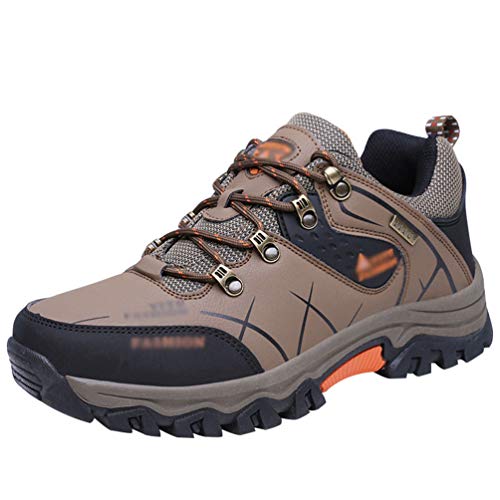 Rengzun Herren Wanderschuhe Trekkingstiefel Abenteuer Outdoor Sport Wanderhalbschuhe wasserdichte Verschleißfeste rutschfest Low-top Sneaker Trekkingschuhe Für Männer von Rengzun