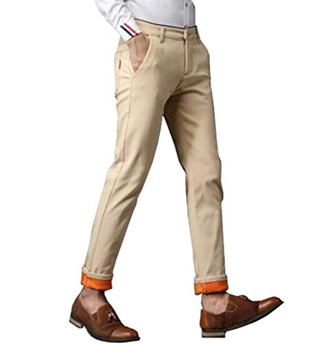 Rengzun Jeanshose mit Flanell-Futter Herren Stretch Straight Leg Thermojeans Warm Winterhose Winterjeans Freizeit Thermohose von Rengzun
