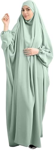 Frauen Kleid Muslim One Piece Gebet Kleid für Frauen Abaya Islamic Middle East Dubai Türkei Maxi Abaya Kaftan mit Hijab Kleid Full Cover Kleid von Renholin