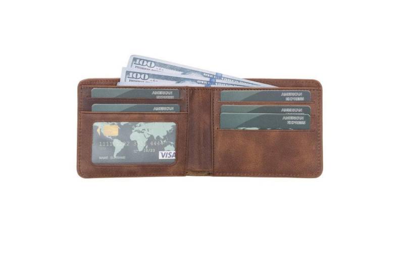 Renna Leather Brieftasche Geldbörse Münzfach Geldscheinfach von Renna Leather