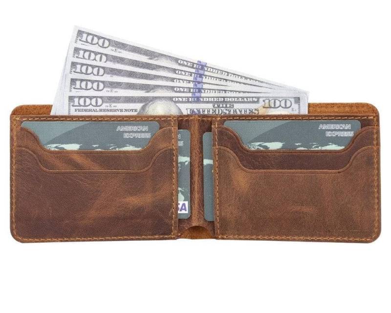 Renna Leather Brieftasche Geldbörse Münzfach Geldscheinfach von Renna Leather