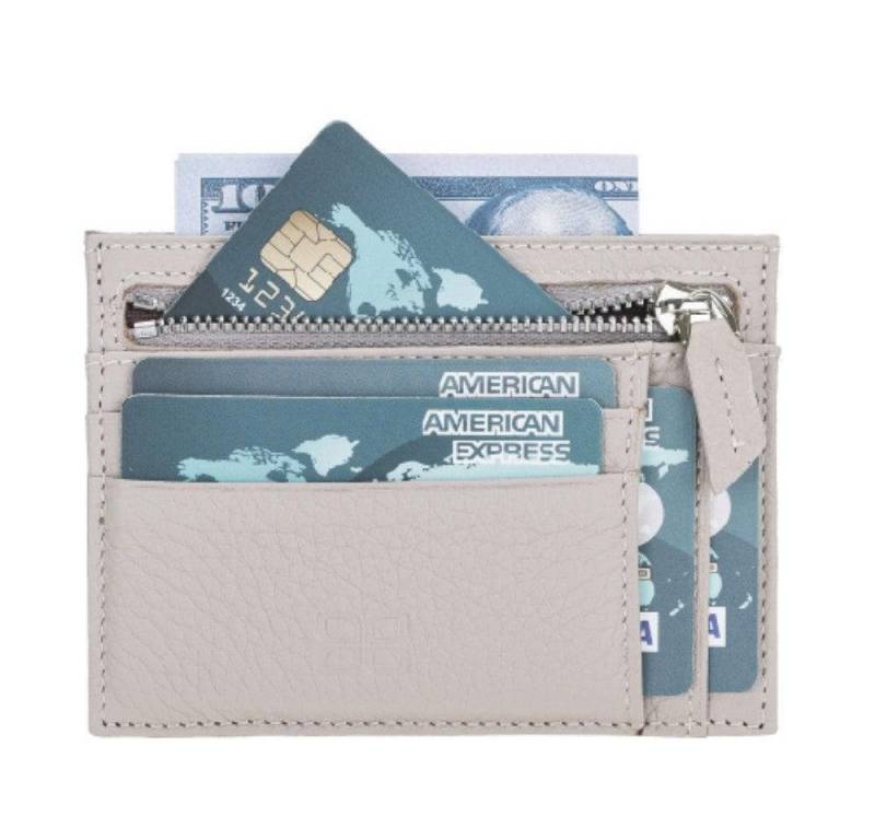 Renna Leather Brieftasche Kartenetui mit Münzfach von Renna Leather