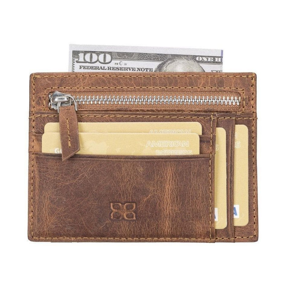 Renna Leather Brieftasche Kartenetui mit Münzfach Renna Leather Brieftasche Kartenetui mit Münzfach von Renna Leather