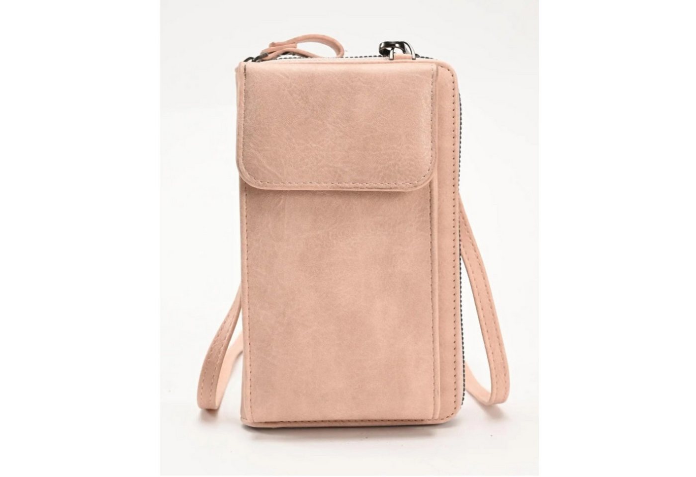 Renna Leather Mini Bag Leder Handyhülle Geldbörse 2in1 Tasche mit Gürtel von Renna Leather