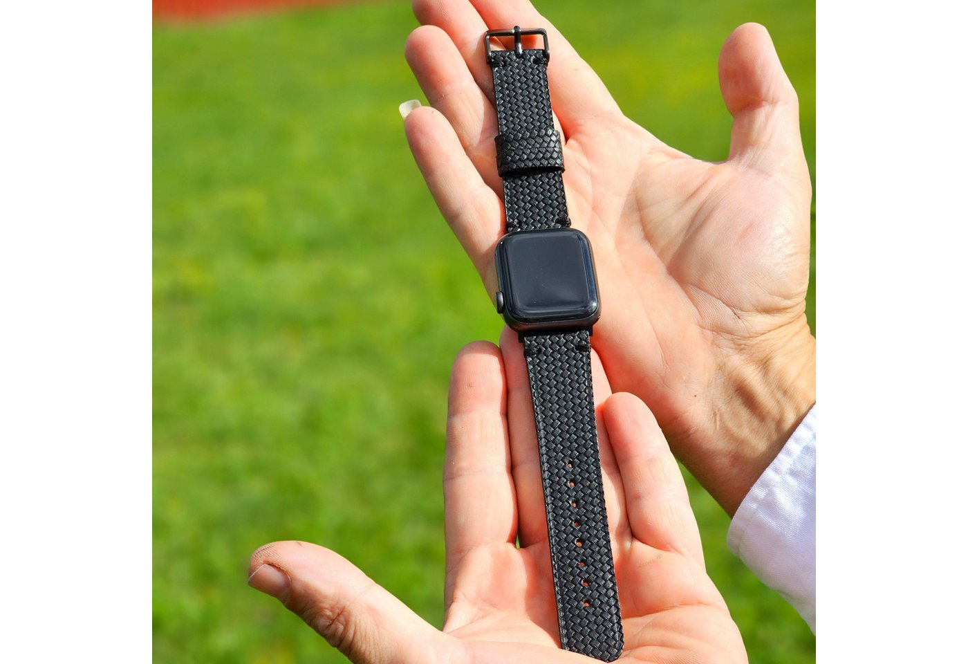 Renna Leather Smartwatch-Armband Apple Watch Band für Series 10 / Ultra/9/SE/8-1 Echtleder Armband von Renna Leather
