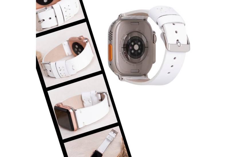 Renna Leather Smartwatch-Armband Apple Watch Band für Series 10 / Ultra/9/SE/8-1 Echtleder Armband von Renna Leather