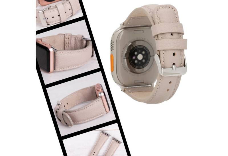 Renna Leather Smartwatch-Armband Apple Watch Band für Series 11/10 / Ultra/9/SE/8-1 Echtleder Armband von Renna Leather