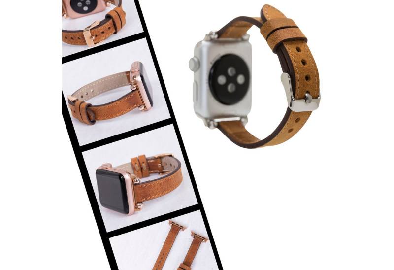 Renna Leather Smartwatch-Armband Apple Watch Band für Series 11/10 / Ultra/9/SE/8-1 Echtleder Armband von Renna Leather