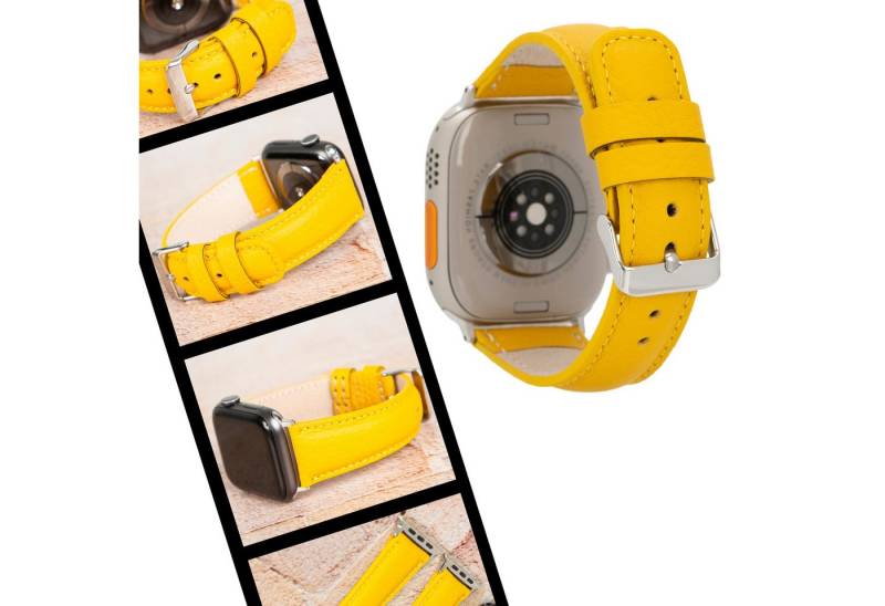 Renna Leather Smartwatch-Armband Apple Watch Band für Series 11/10 / Ultra/9/SE/8-1 Echtleder Armband von Renna Leather