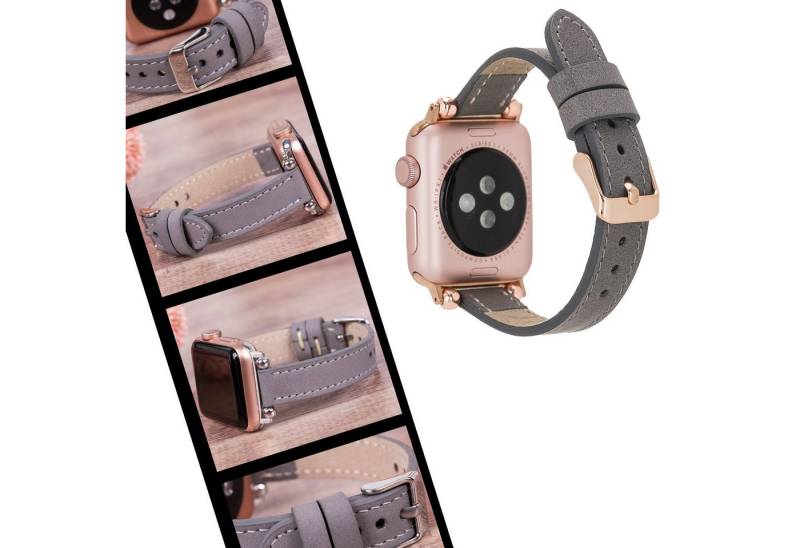Renna Leather Smartwatch-Armband Apple Watch Band für Series 11/10 / Ultra/9/SE/8-1 Echtleder Armband von Renna Leather