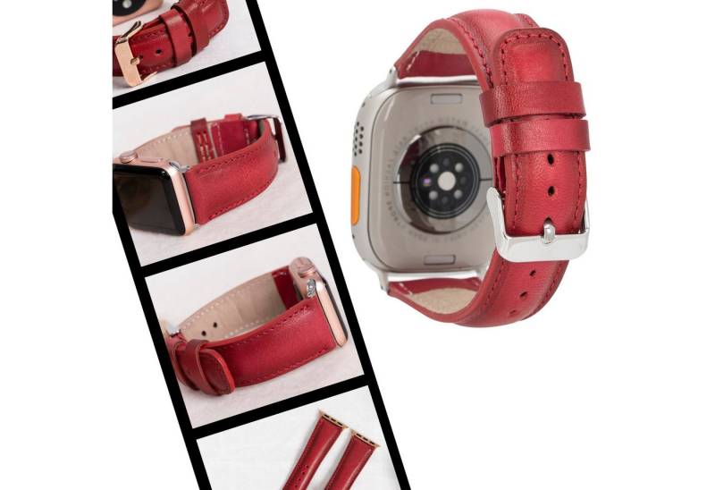 Renna Leather Smartwatch-Armband Apple Watch Band für Series 11/10 / Ultra/9/SE/8-1 Echtleder Armband von Renna Leather