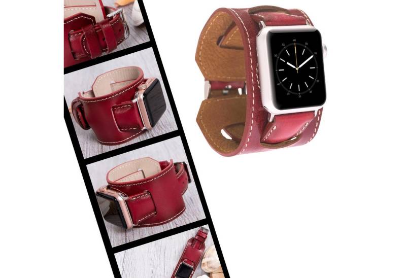 Renna Leather Smartwatch-Armband Apple Watch Band für Series 11/10 / Ultra/9/SE/8-1 Echtleder Armband von Renna Leather