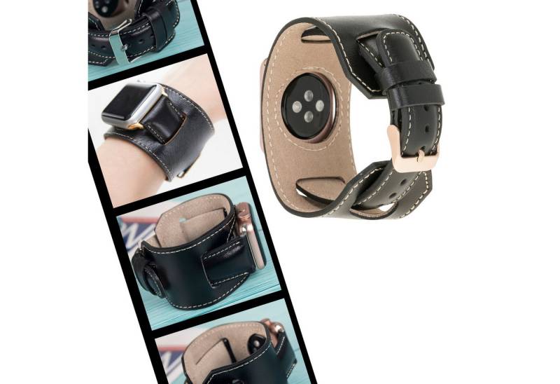 Renna Leather Smartwatch-Armband Apple Watch Band für Series 11/10 / Ultra/9/SE/8-1 Echtleder Armband von Renna Leather