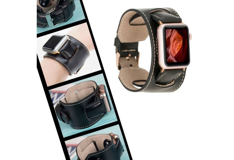 Renna Leather Smartwatch-Armband Apple Watch Band für Series 11/10 / Ultra/9/SE/8-1 Echtleder Armband von Renna Leather