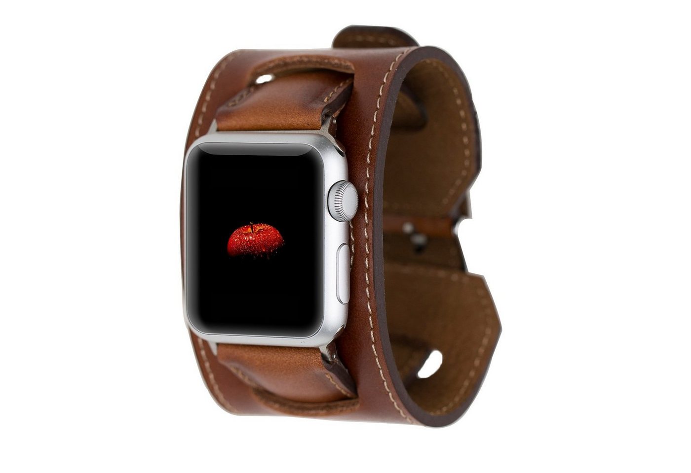 Renna Leather Smartwatch-Armband Apple Watch Band für Series Ultra/9/8/7SE/6-1 Echtleder Ersatzarmband von Renna Leather