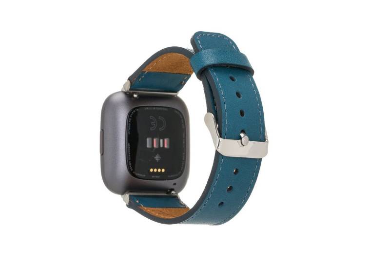 Renna Leather Smartwatch-Armband Fitbit Versa 4 / 3 / Sense & 2 Armband Echtes Leder Ersatzarmband von Renna Leather