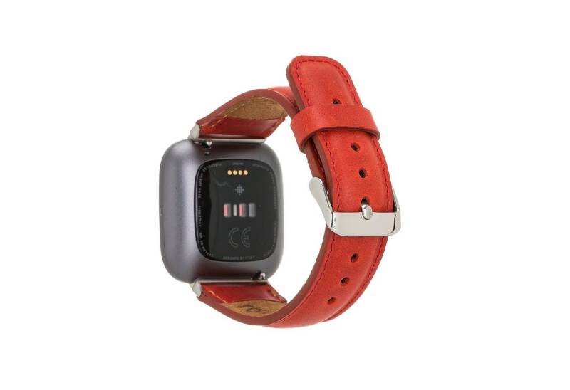 Renna Leather Smartwatch-Armband Fitbit Versa 4 / 3 / Sense & 2 Armband Echtes Leder Ersatzarmband von Renna Leather