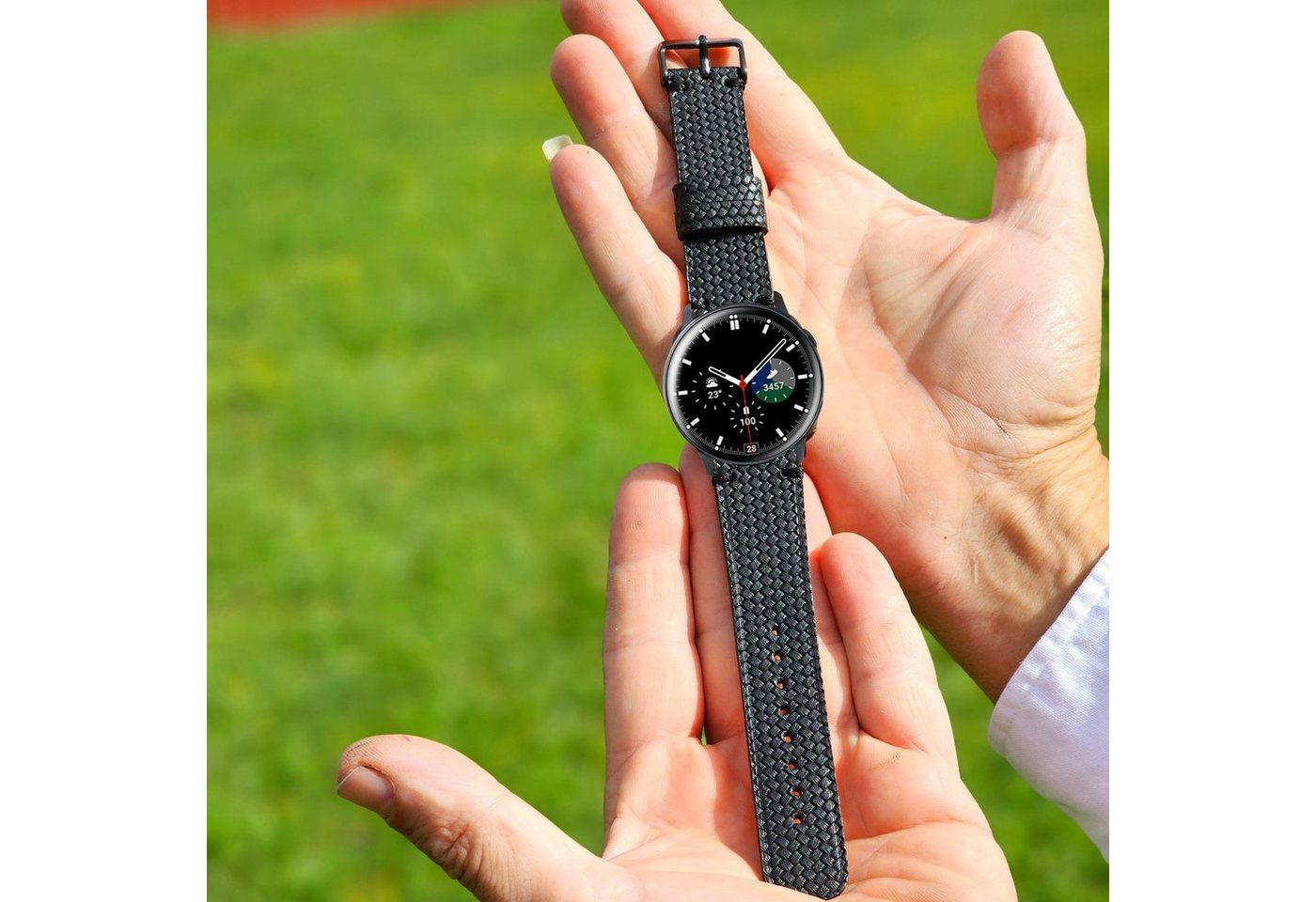 Renna Leather Smartwatch-Armband Samsung Galaxy 6 / 5 Echtes Leder Armband von Renna Leather