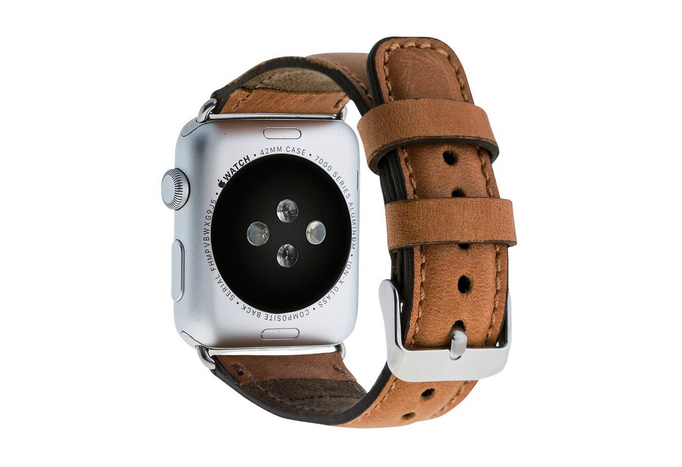 Renna Leather Uhrenarmband Apple Watch Band für Series Ultra/9/8/7SE/6-1 Echtleder Ersatzarmband von Renna Leather